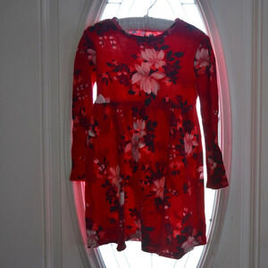 Old Navy Thermal Fit & Flare Girls Floral Dress Size 5T